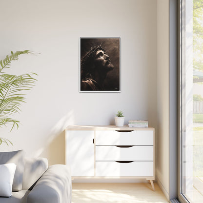 "With His Stripes We Are Healed" Framed Canvas