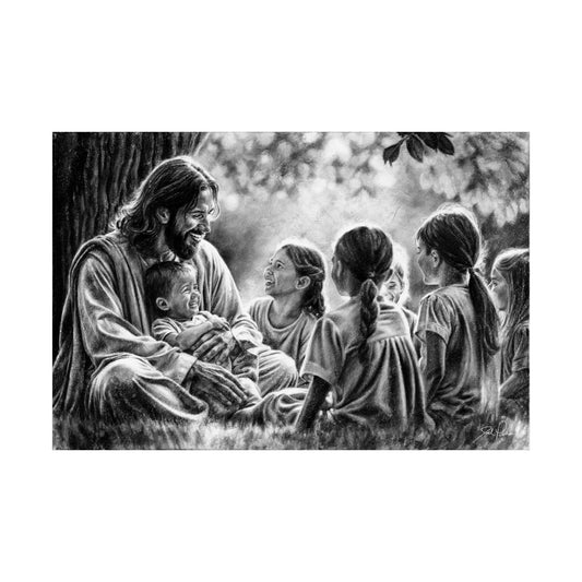 "Bless the Little Ones" Premium Matte Paper Print