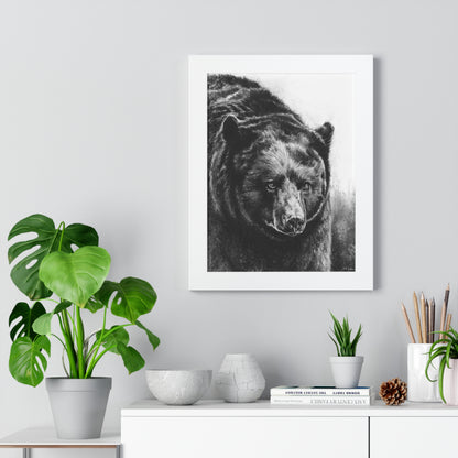 "Black Bear" Framed Paper Print