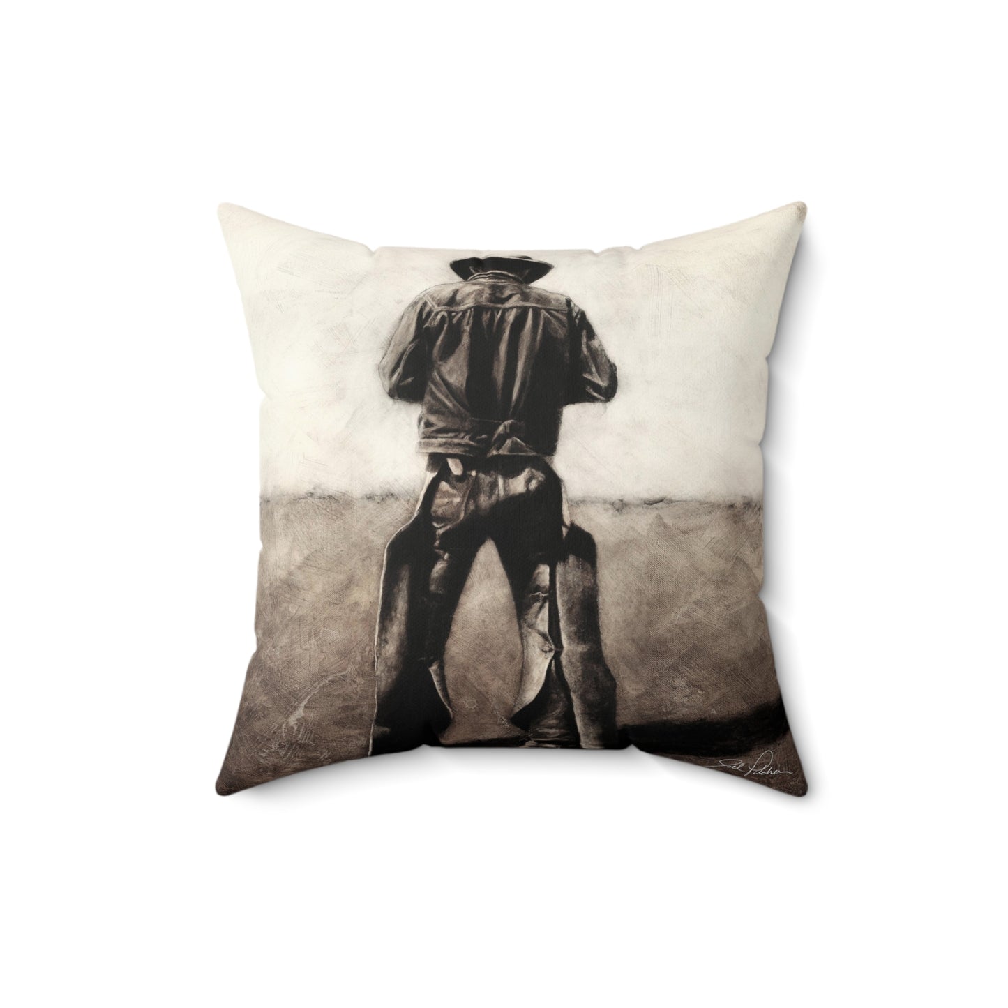 "Cowboy" Square Pillow