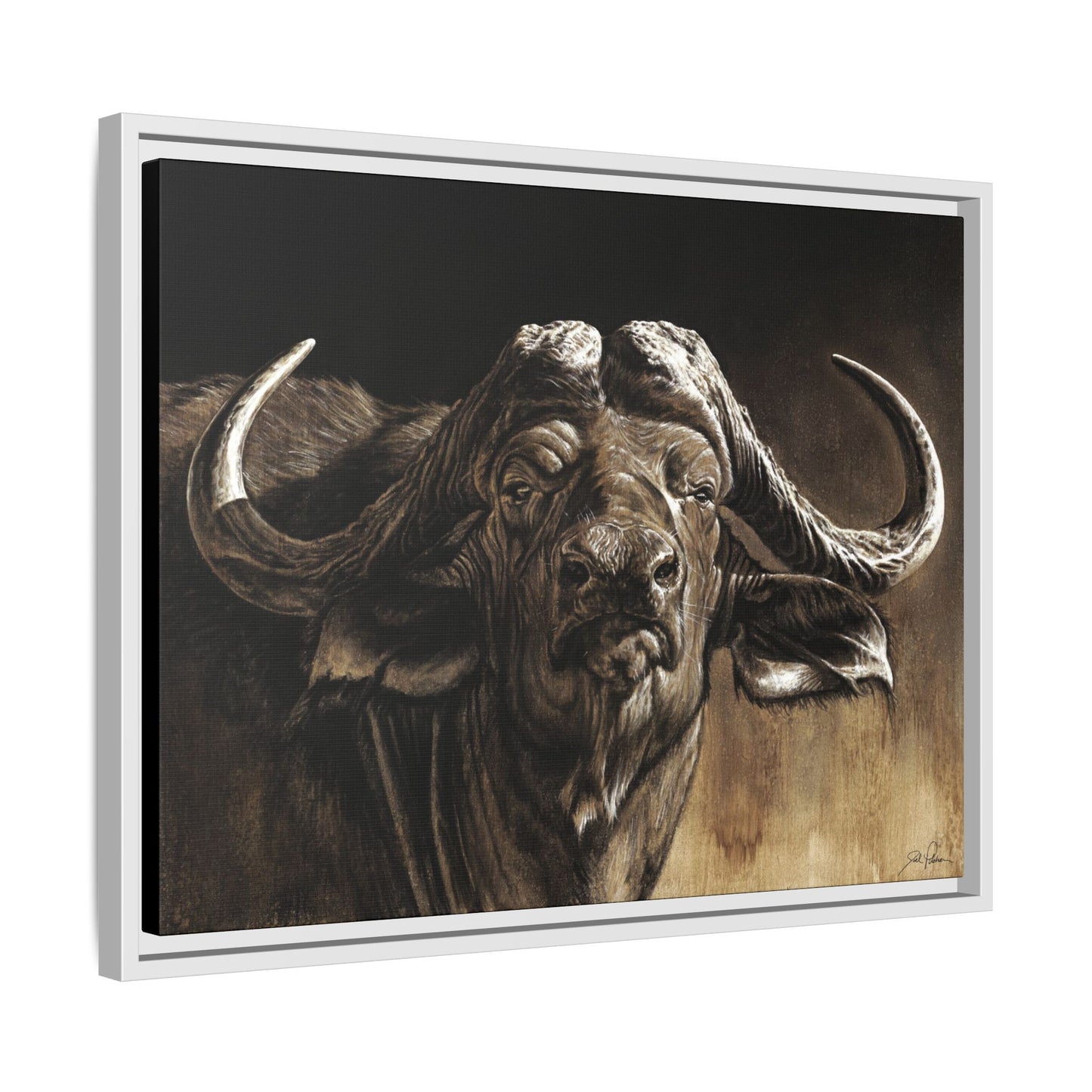 "Debt Collector" Framed Canvas