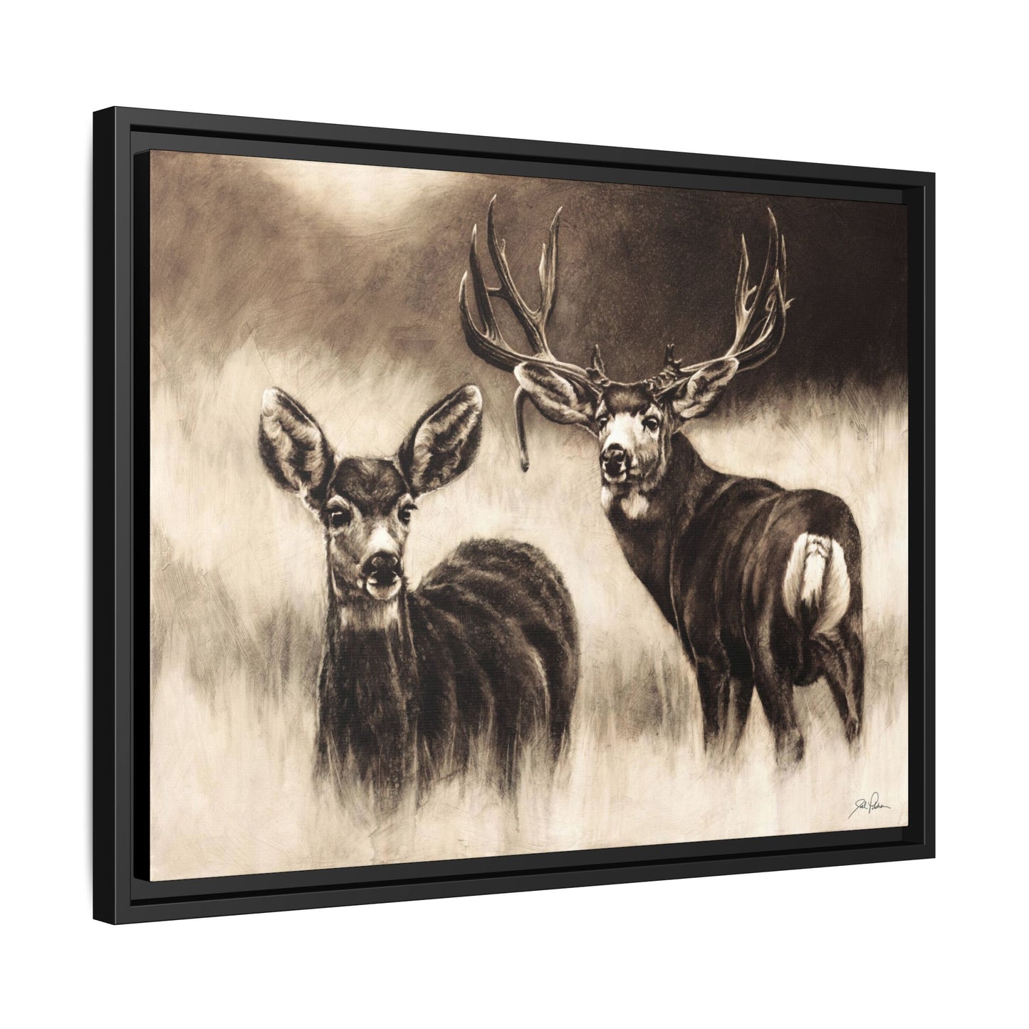 "Couples Retreat" Framed Canvas