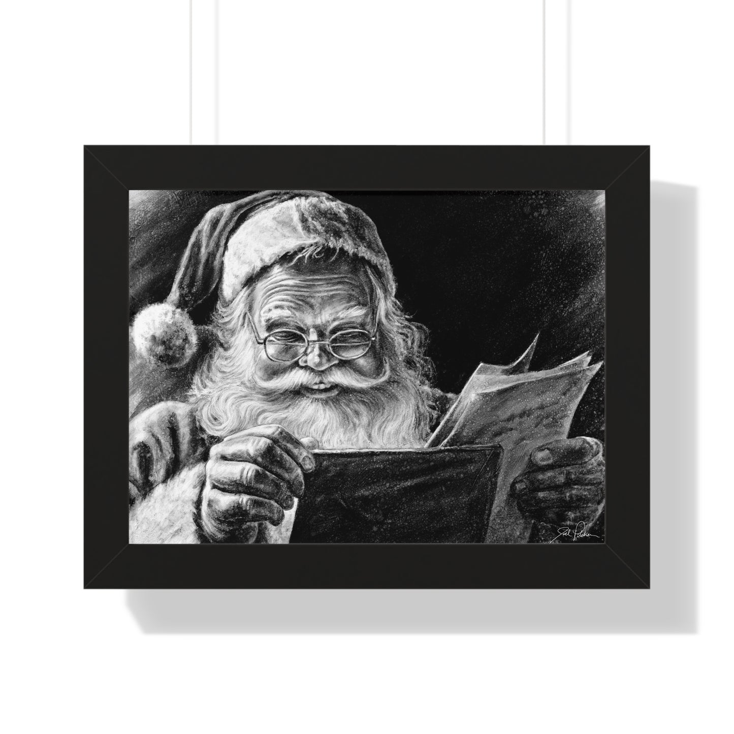 "Dear Santa" Framed Paper Print