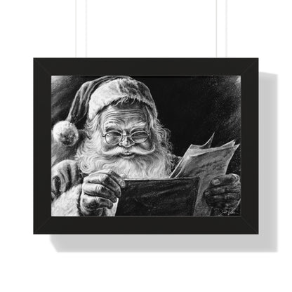 "Dear Santa" Framed Paper Print