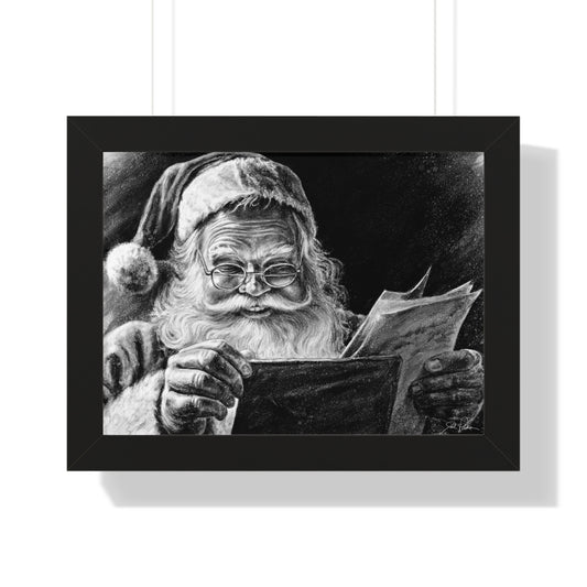 "Dear Santa" Framed Paper Print