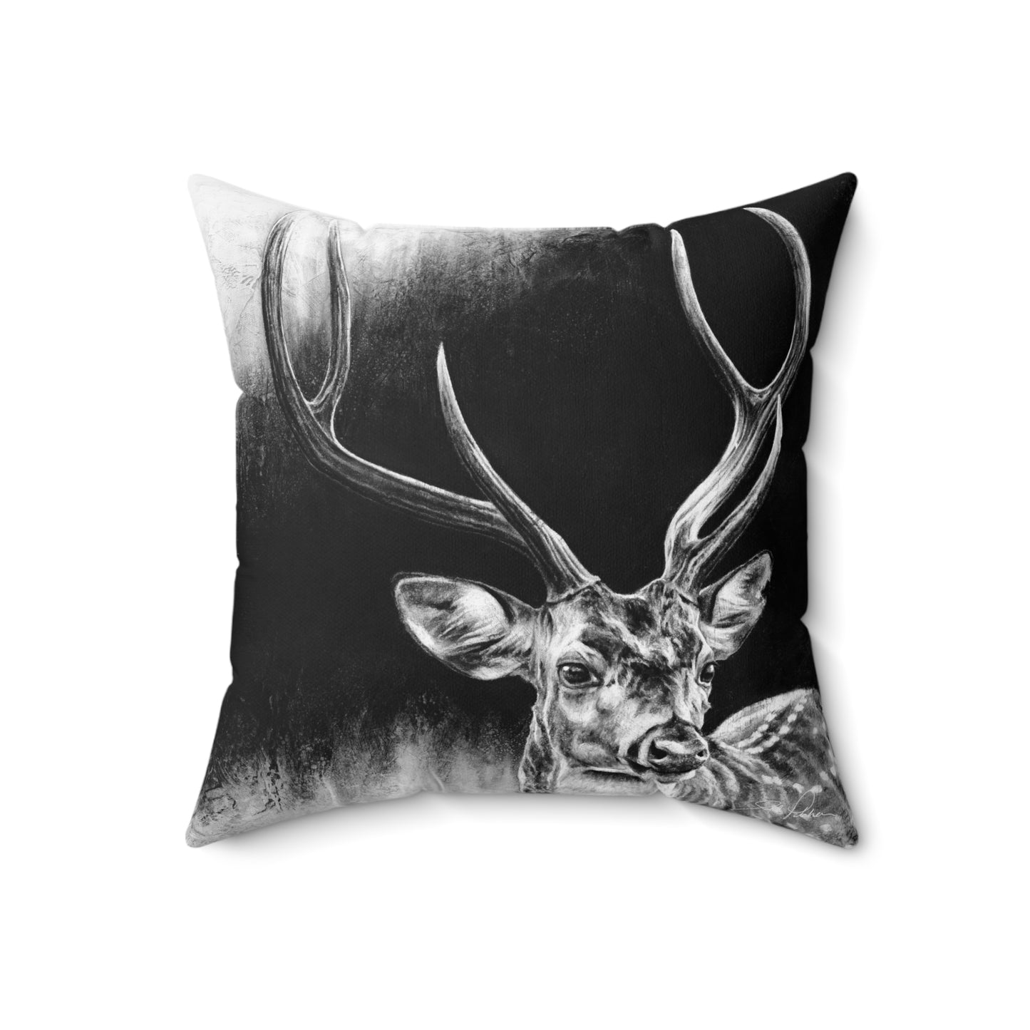 "Axis Buck" Square Pillow.