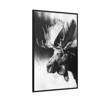 "Formida-bull" Framed Canvas