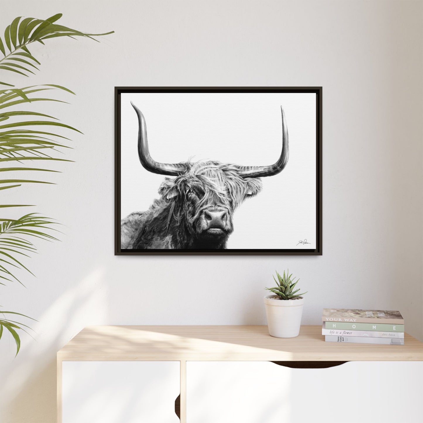 "Highlander" Framed Canvas