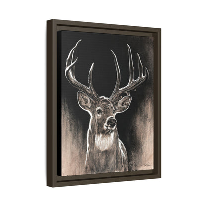 "Backlit Buck" Framed Canvas