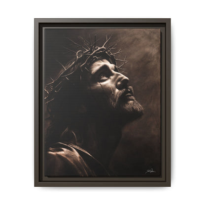 "With His Stripes We Are Healed" Framed Canvas