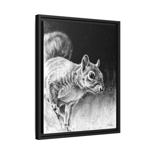 "Squirrel" Framed Canvas