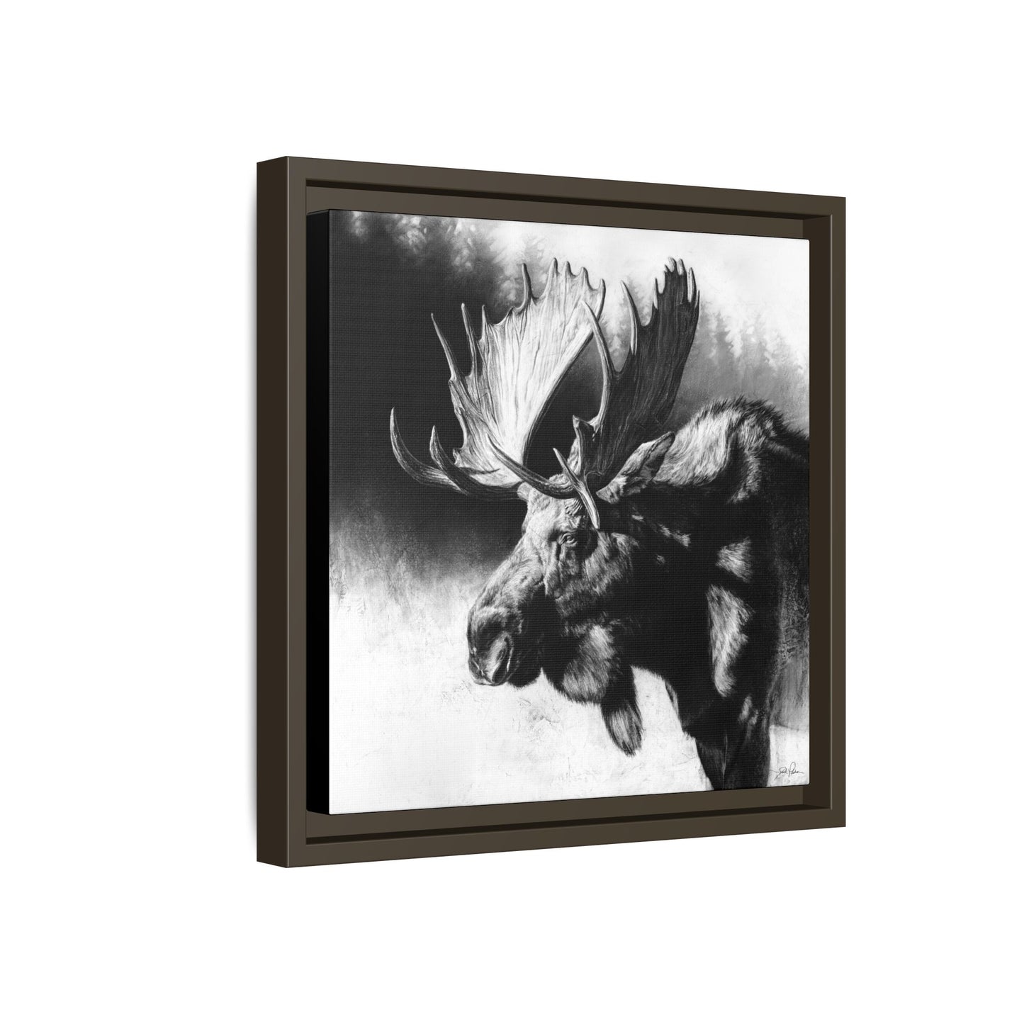 "Formida-bull" Framed Canvas