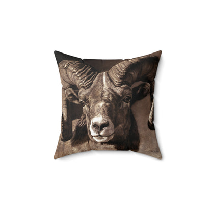 "Full Curl" Square Pillow.