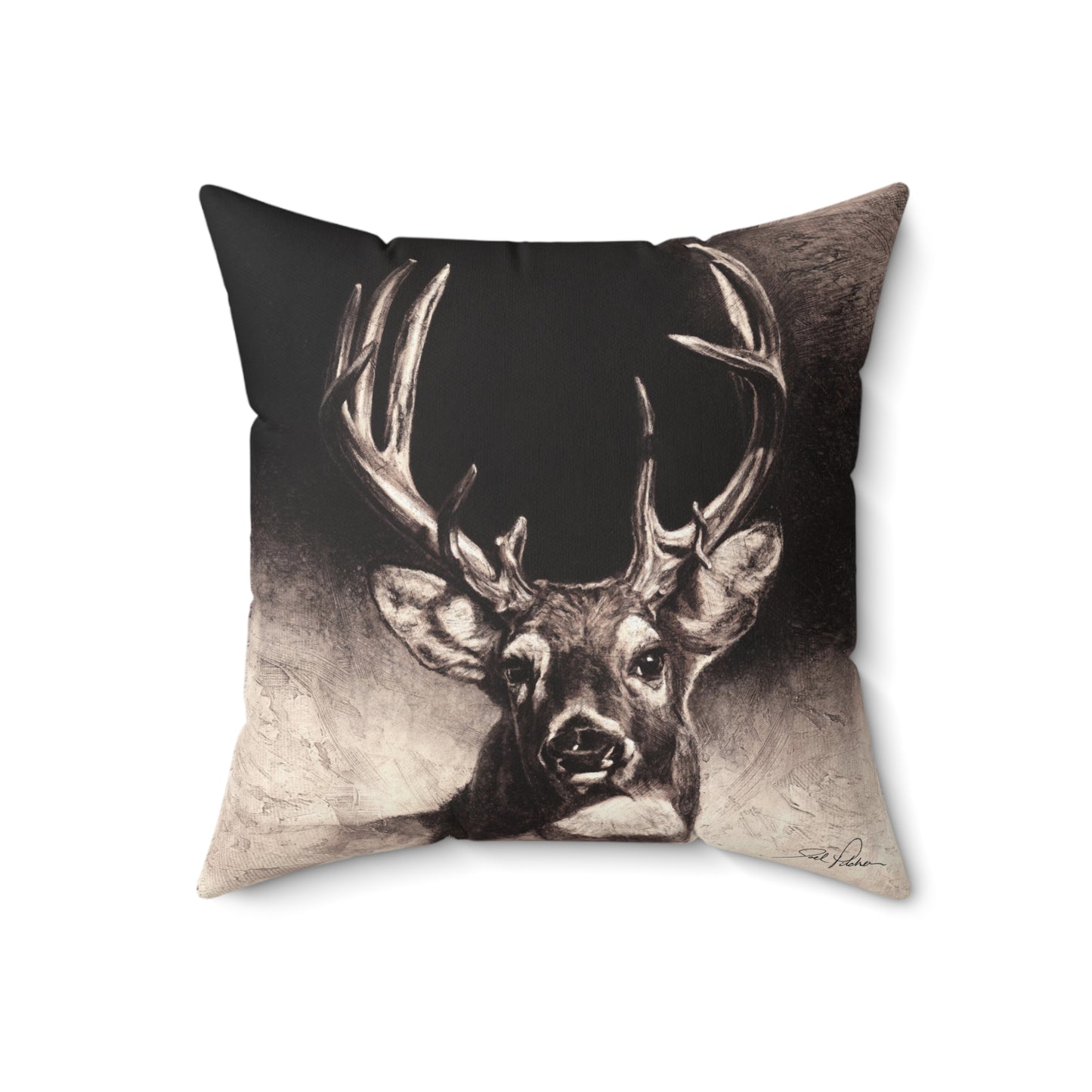 "Nice Buck" Square Pillow.