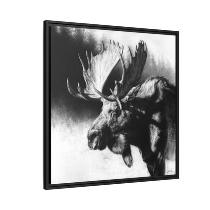 "Formida-bull" Framed Canvas