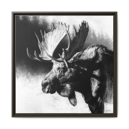 "Formida-bull" Framed Canvas