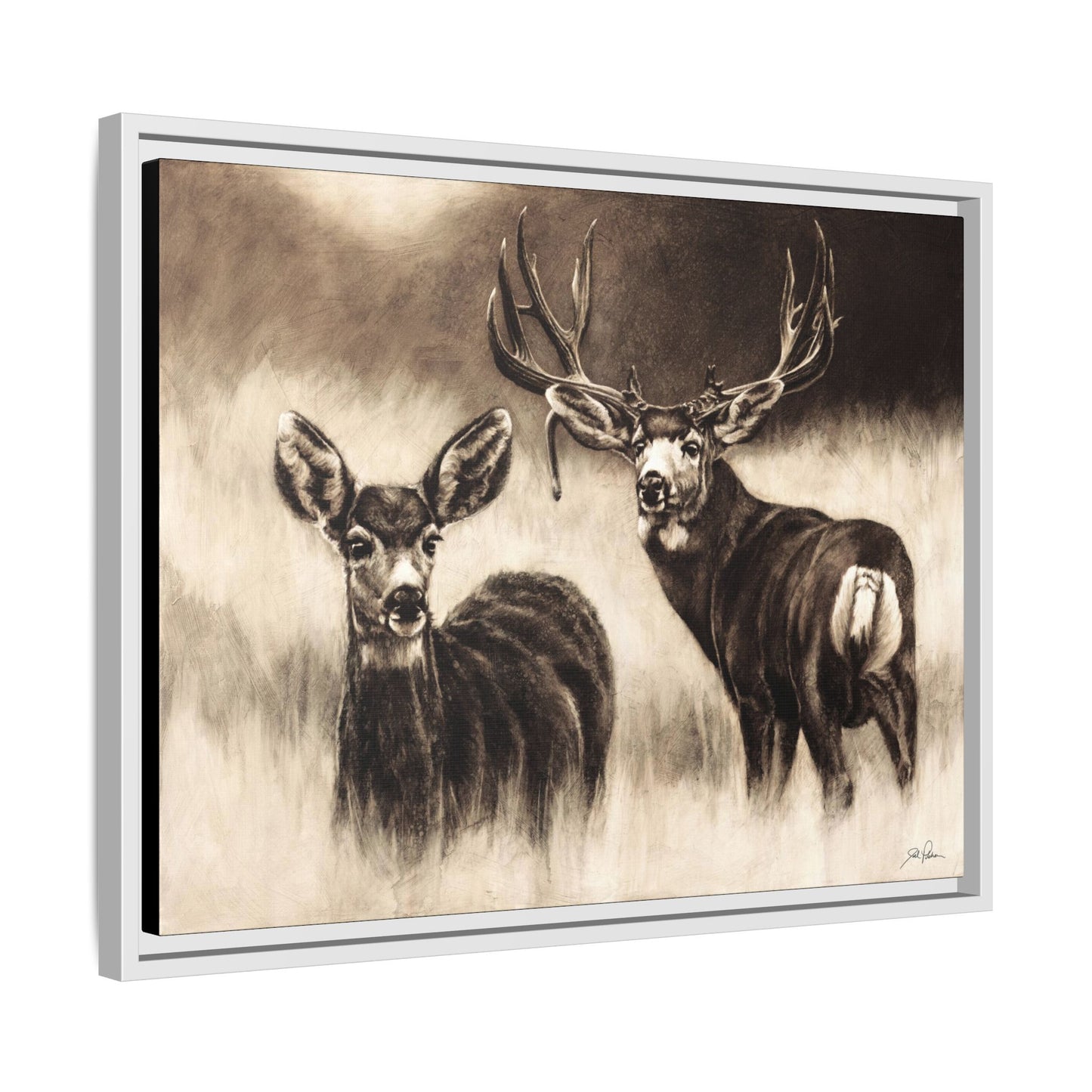 "Couples Retreat" Framed Canvas