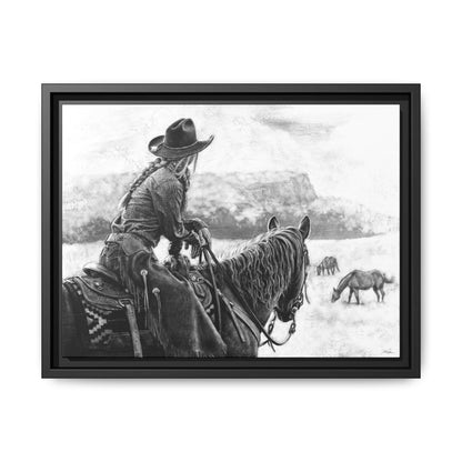 "Bridles and Braids" Framed Canvas