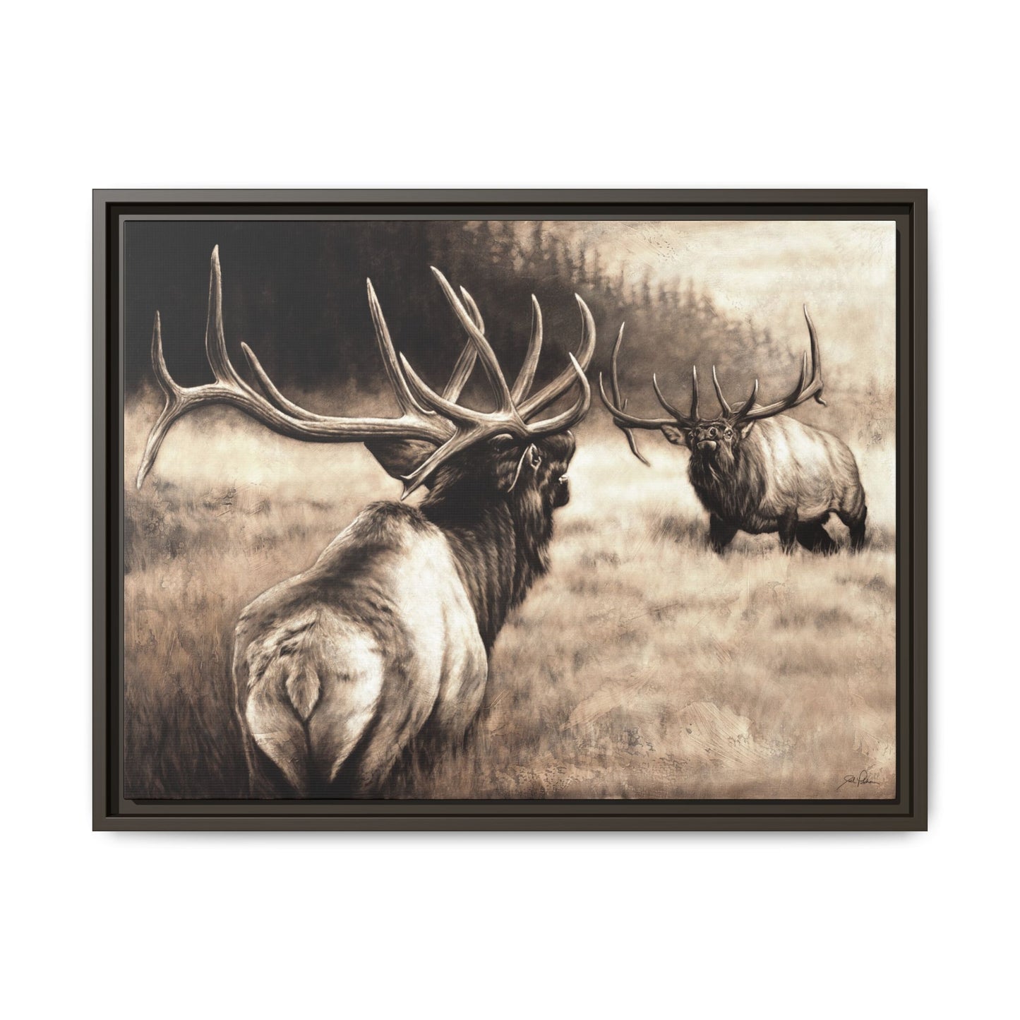 "Ready to Rumble" Framed Canvas