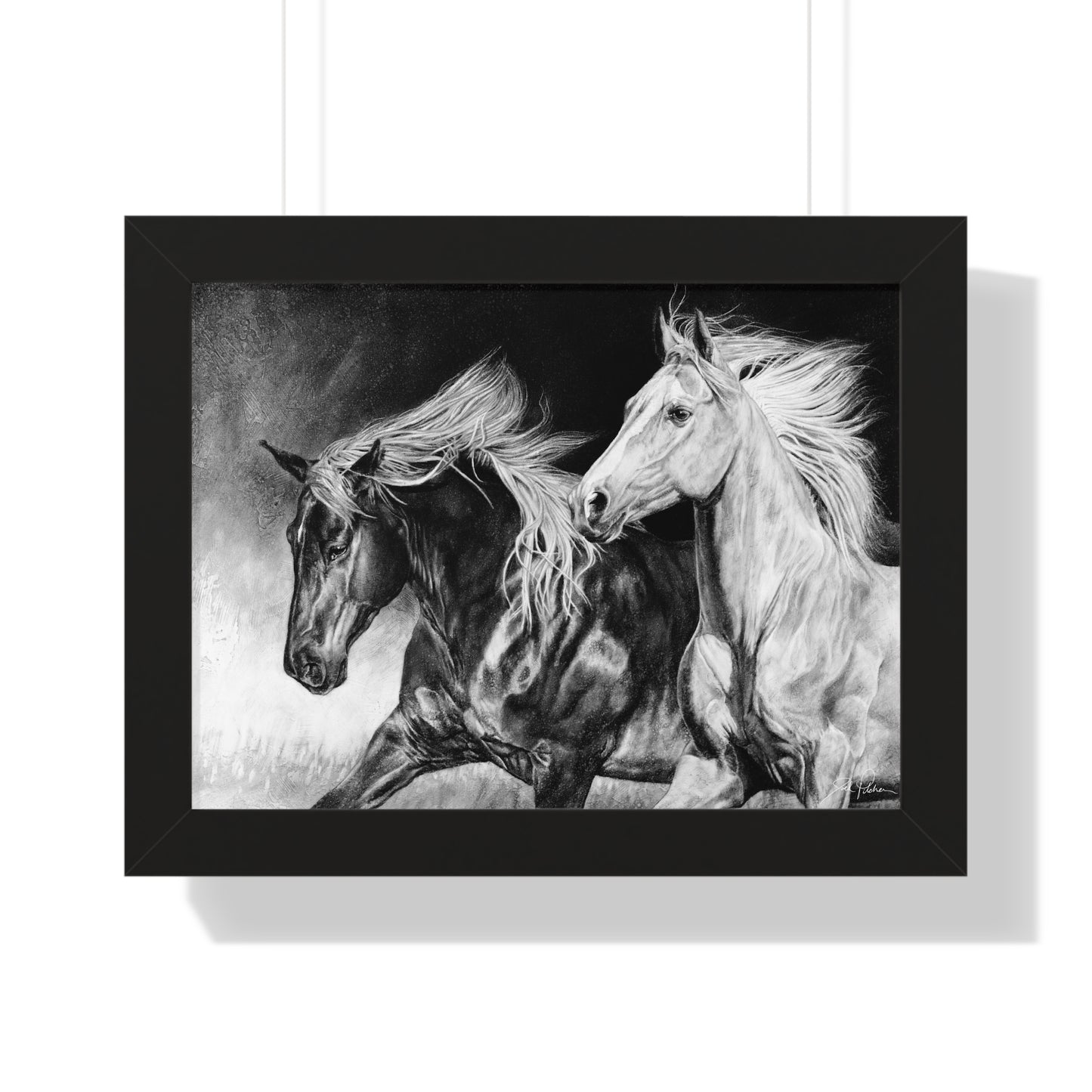 "Dynamic Duo" Framed Paper Print