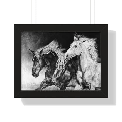 "Dynamic Duo" Framed Paper Print