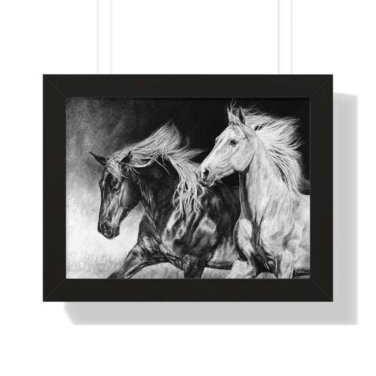 "Dynamic Duo" Framed Paper Print