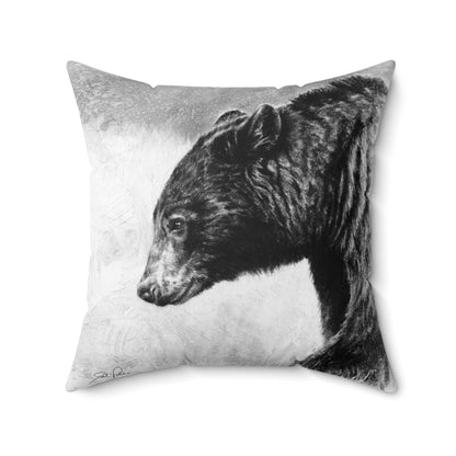 "Burly Bear" Square Pillow.