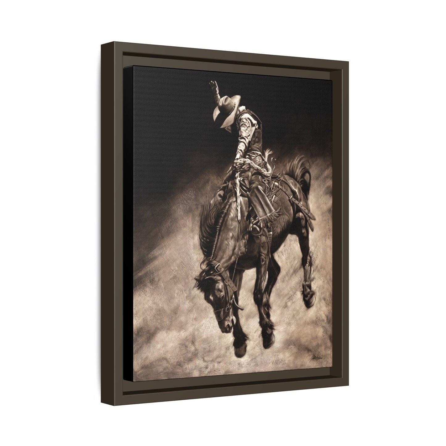 "Giddy Up" Framed Canvas