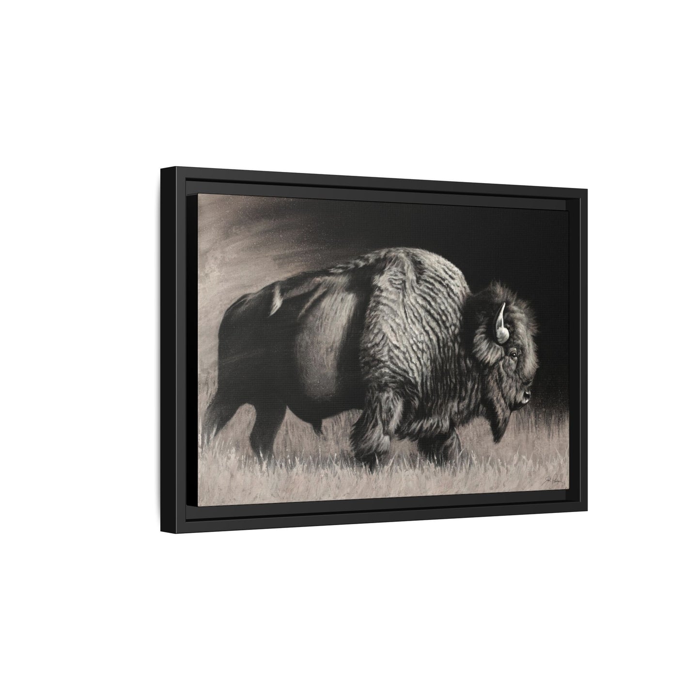 "Into the Storm" Framed Canvas