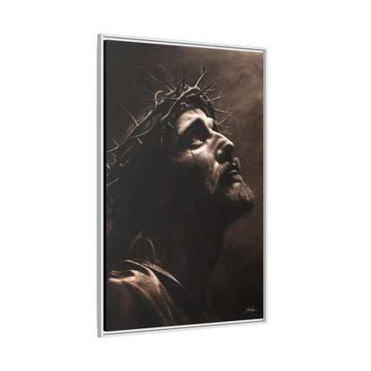 "With His Stripes We Are Healed" Framed Canvas