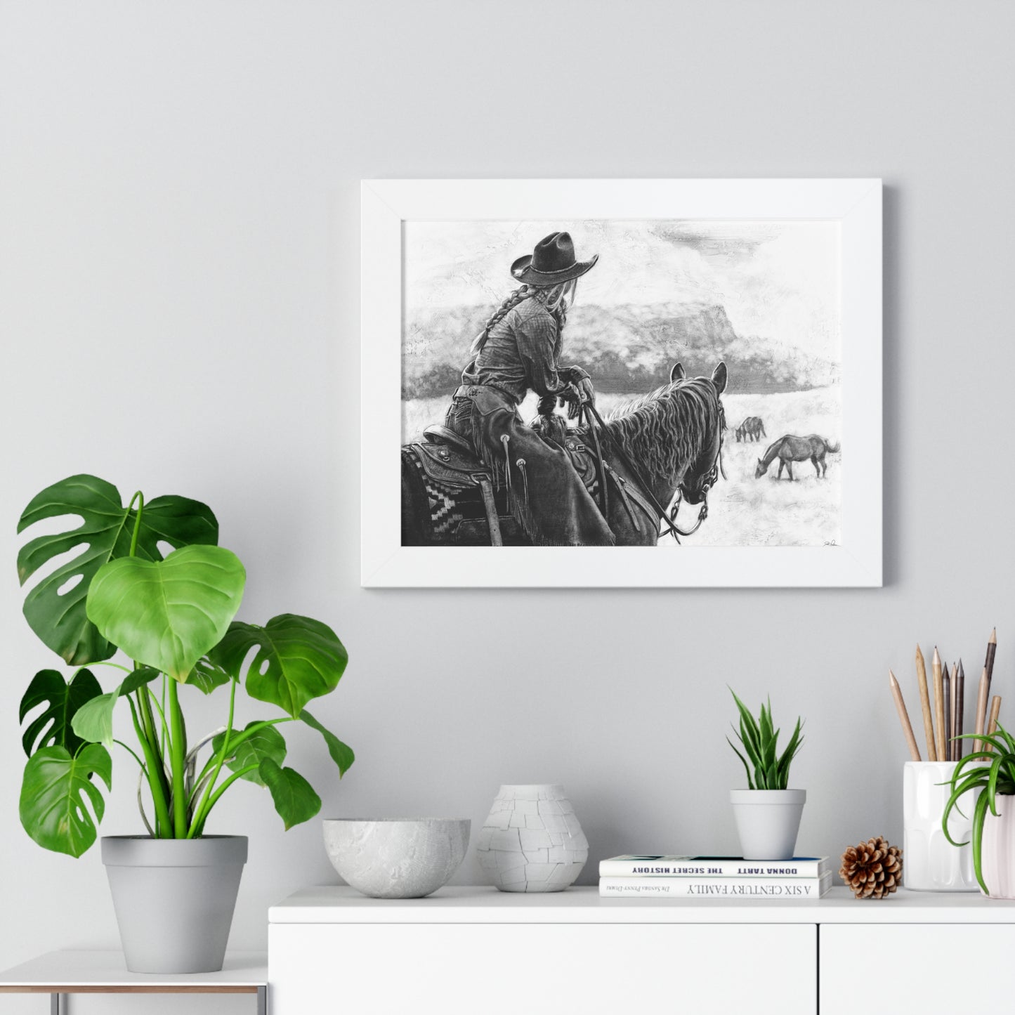 "Bridles and Braids" Framed Paper Print