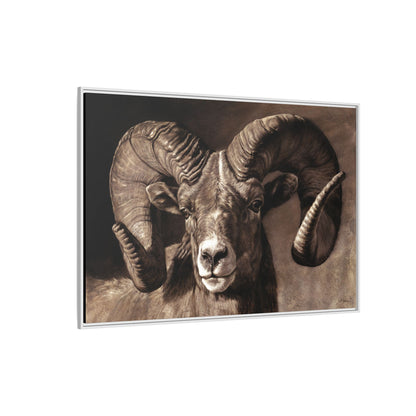 "Full Curl" Framed Canvas