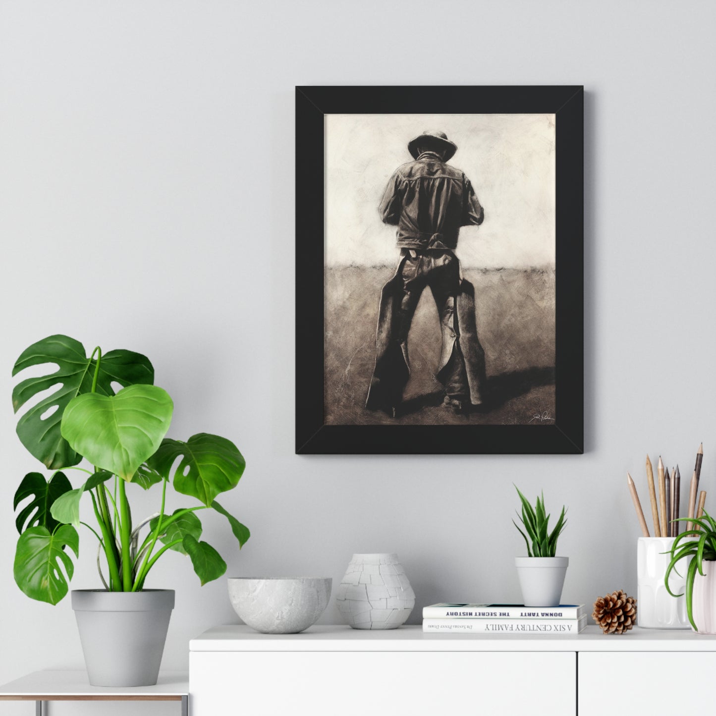 "Cowboy" Framed Paper Print