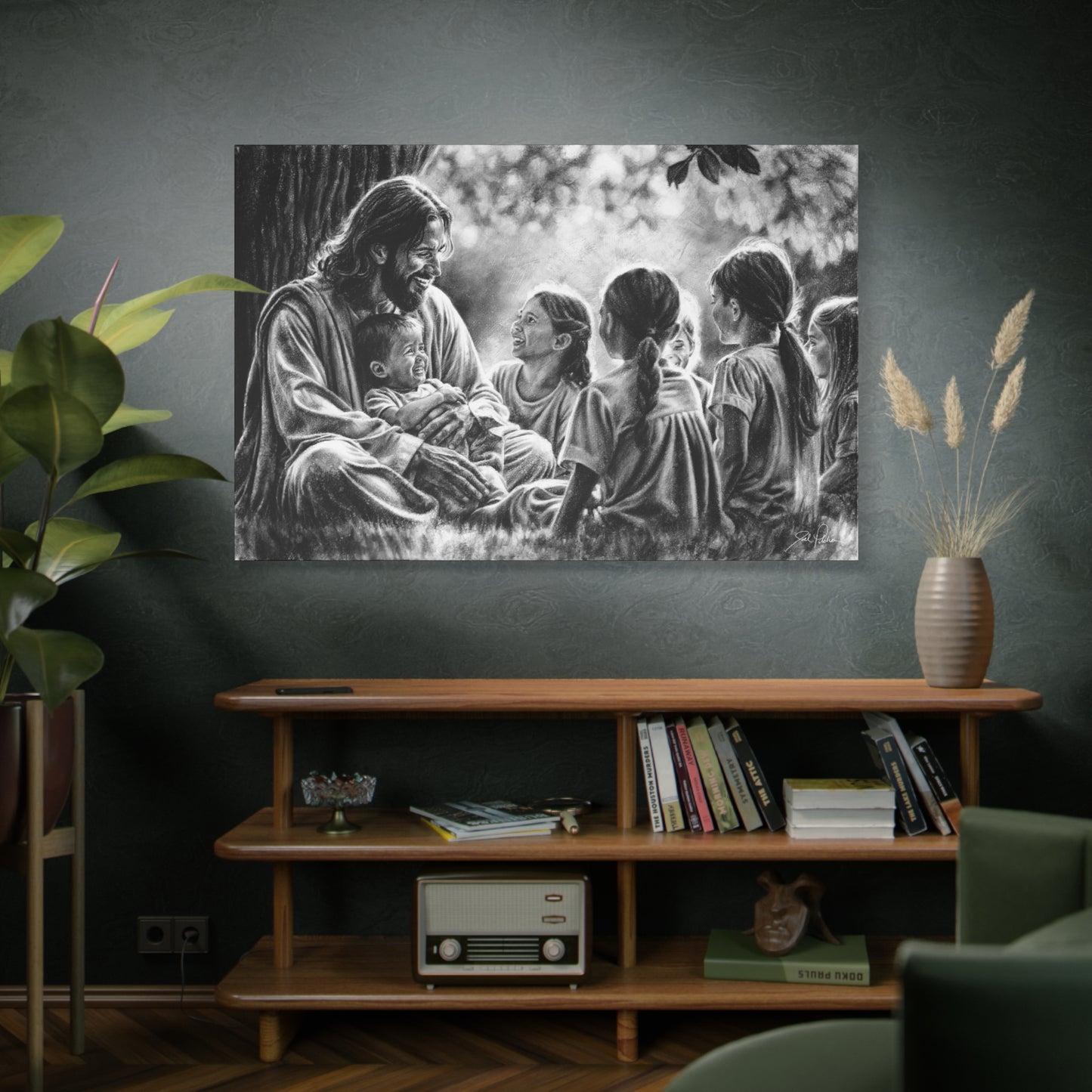 "Bless the Little Ones" Stretched Canvas