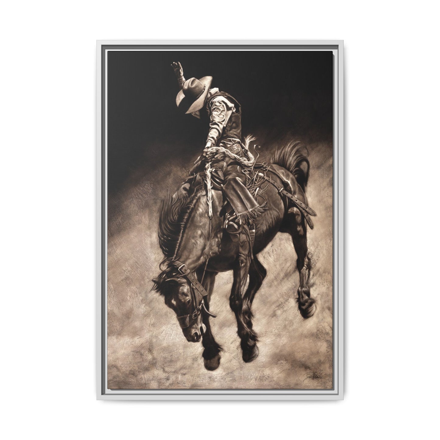 "Giddy Up" Framed Canvas