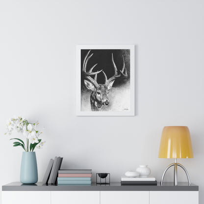 "Whitetail Buck" Framed Paper Print.