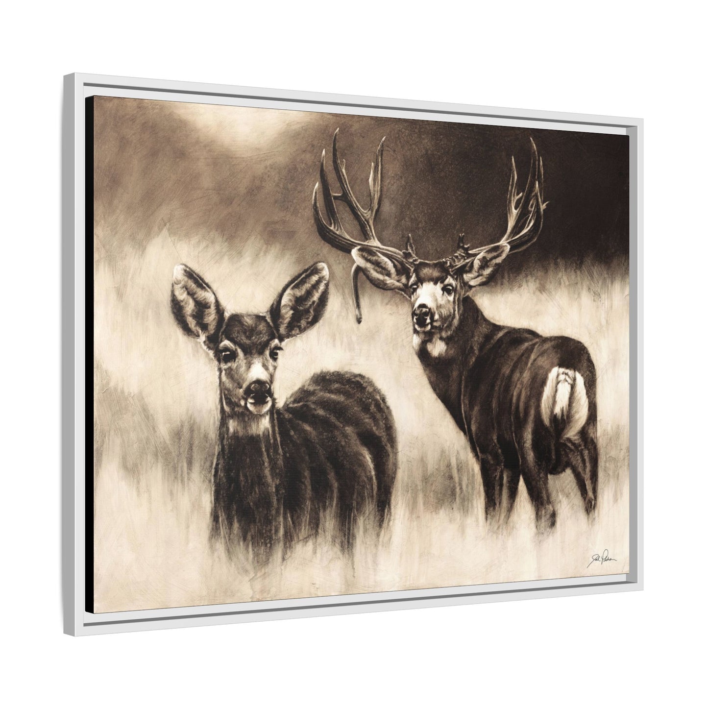 "Couples Retreat" Framed Canvas