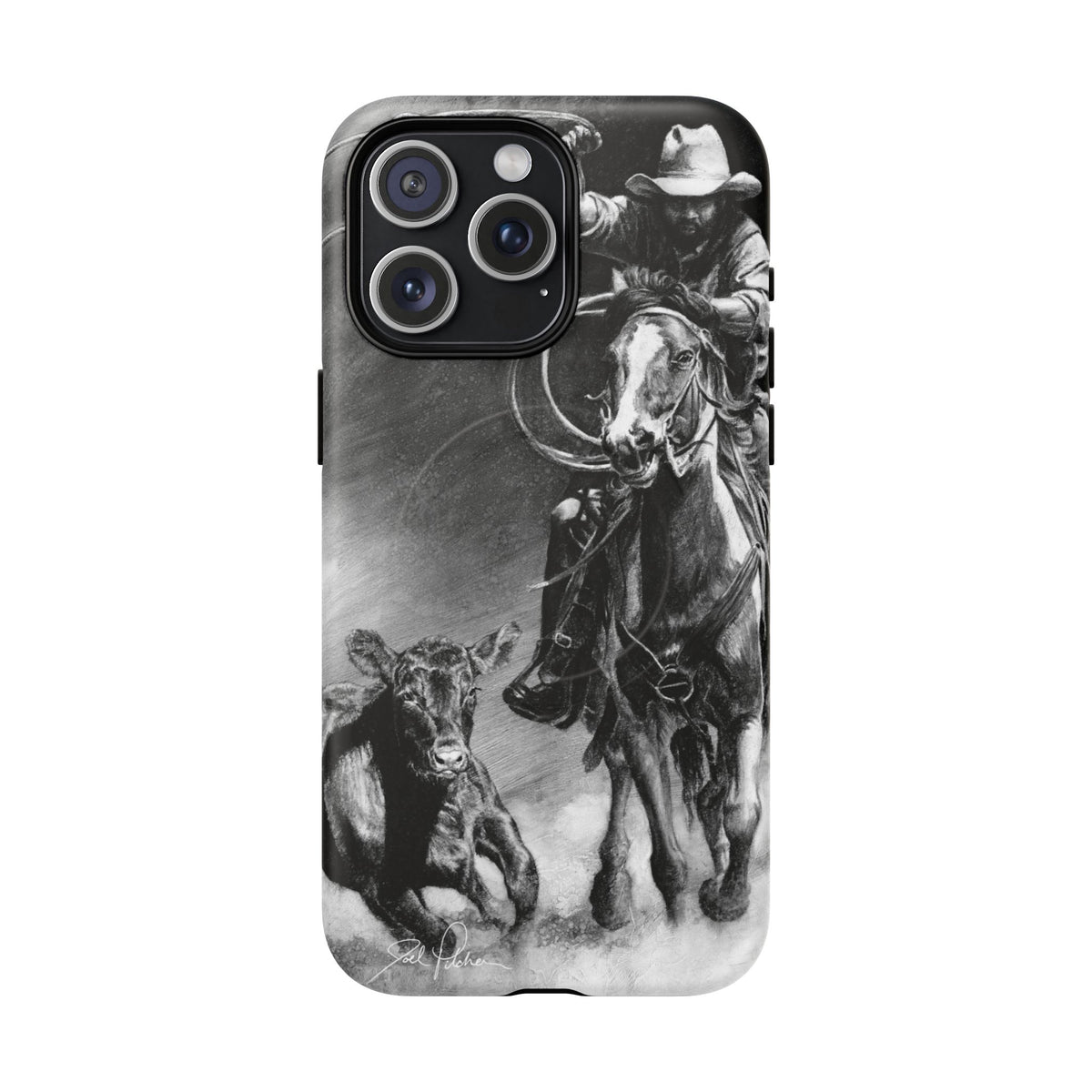 "Calf Roping" Magnetic Tough Case