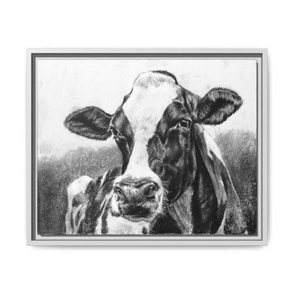 "Holstein" Framed Canvas