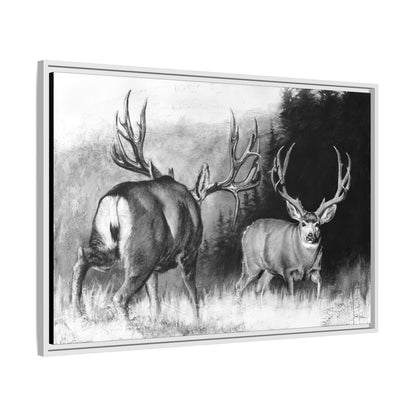 "Face Off" Framed Canvas