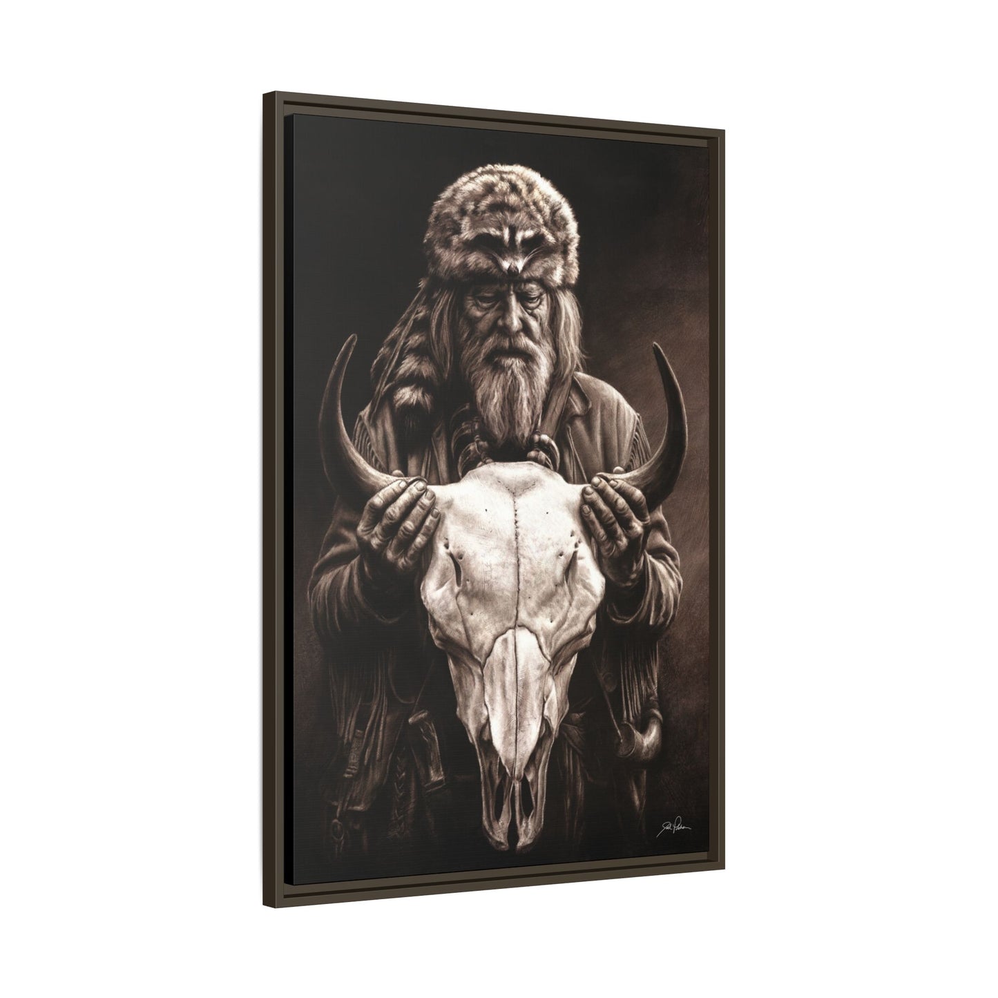 "Legends of the West" Framed Canvas