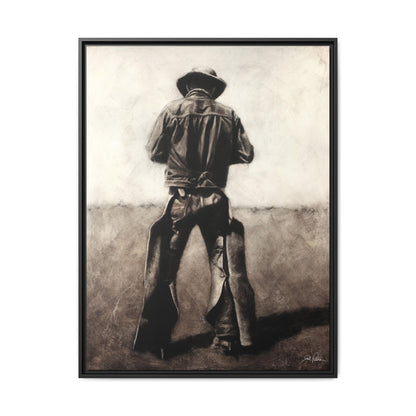 "Cowboy" Framed Canvas