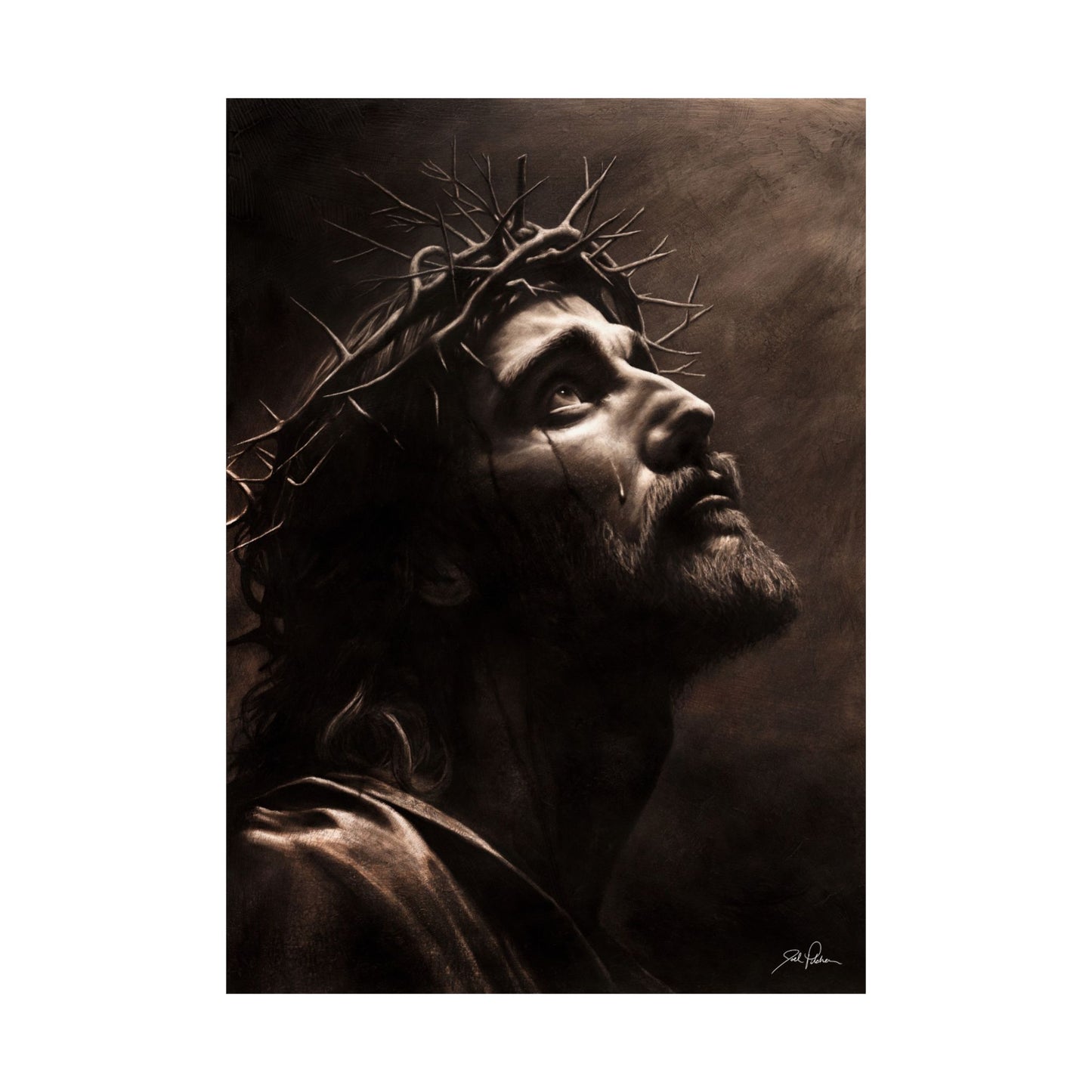 "With His Stripes We Are Healed" Premium Matte Paper Print.