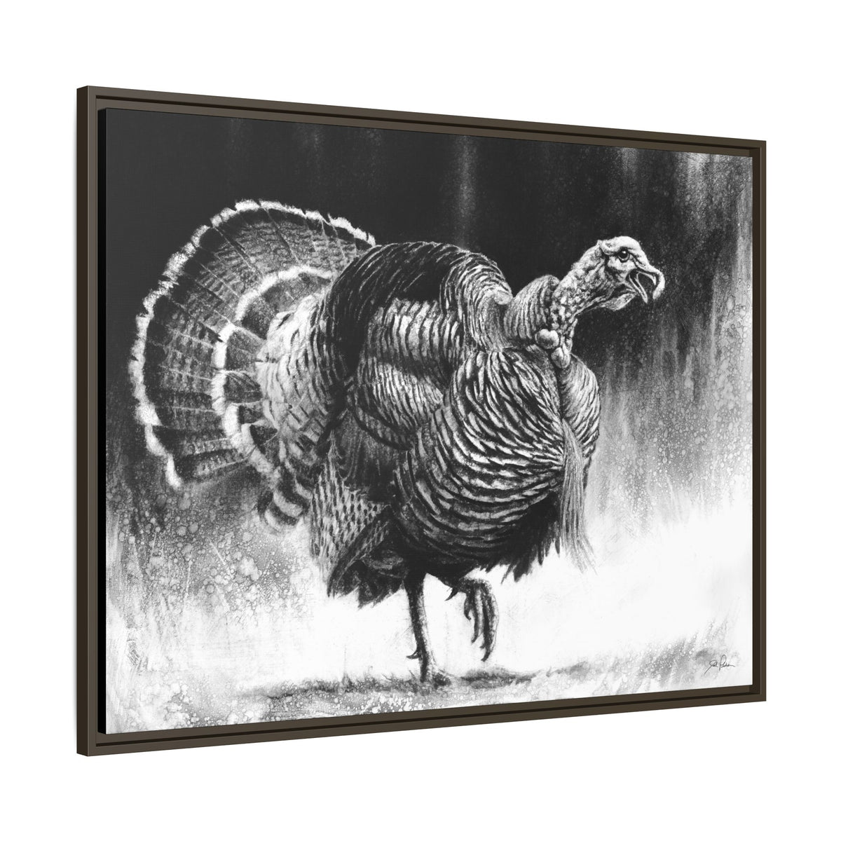 "Gobbler" Framed Canvas