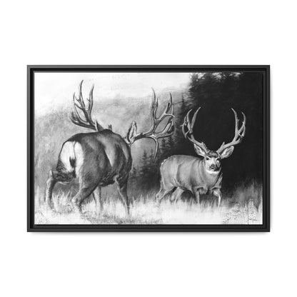 "Face Off" Framed Canvas