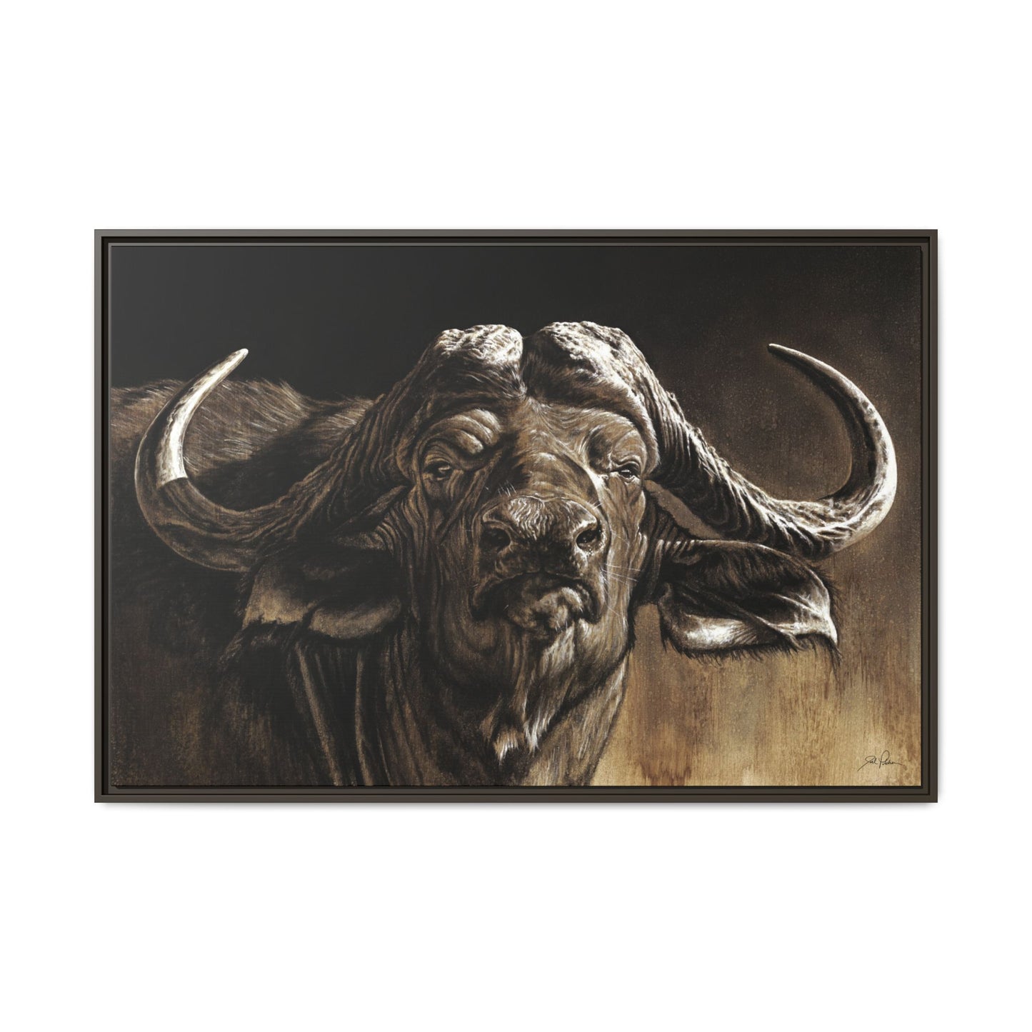 "Debt Collector" Framed Canvas