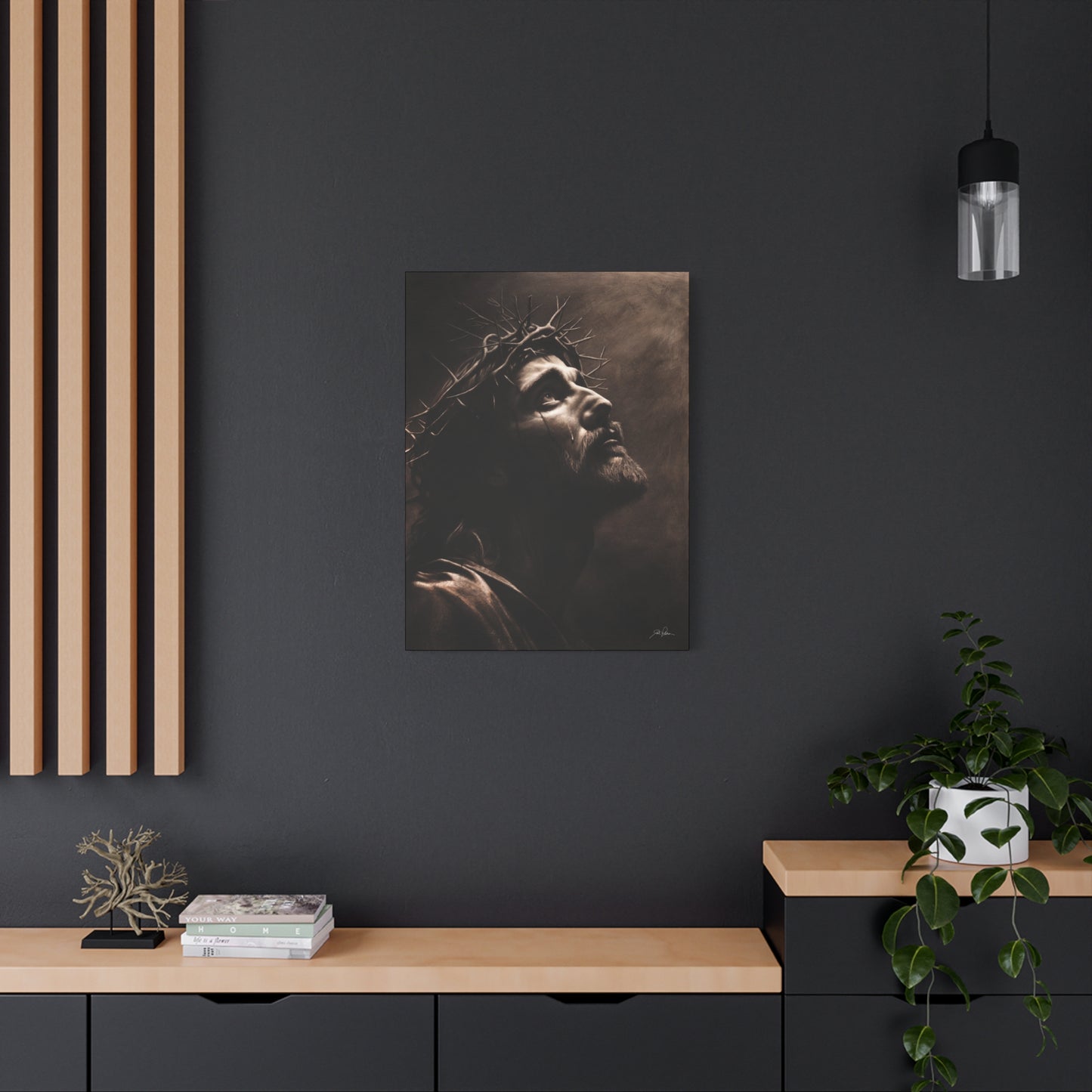 "With His Stripes We Are Healed" Stretched Canvas