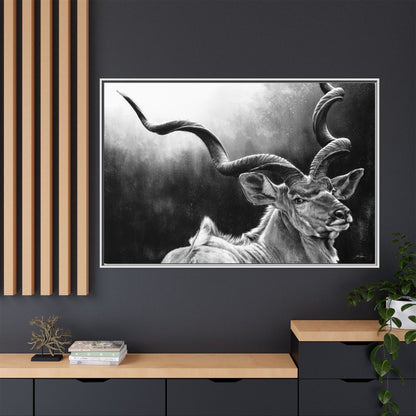 "Kudu" Framed Canvas