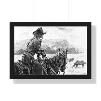 "Bridles and Braids" Framed Paper Print