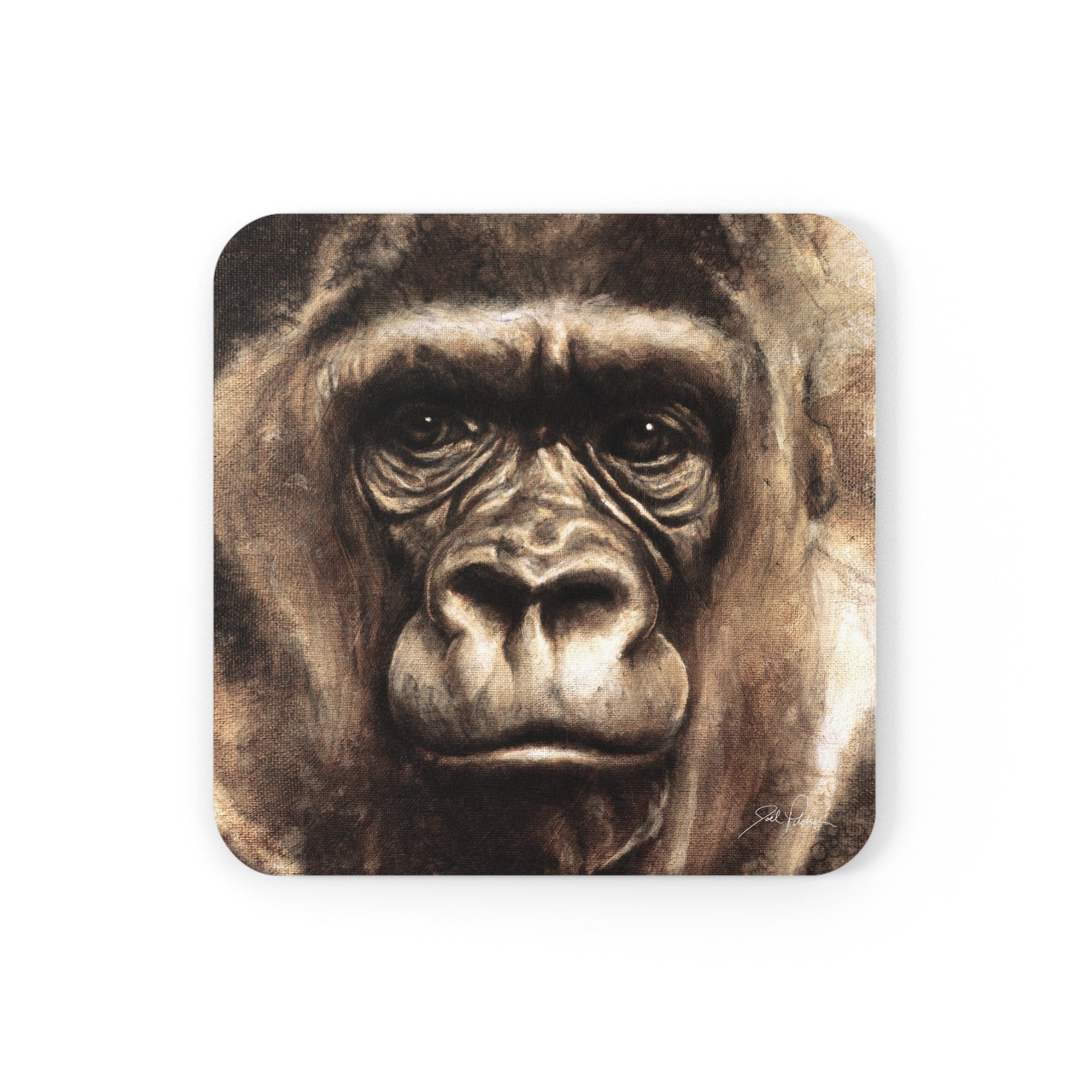 "Gorilla" Cork Back Coaster